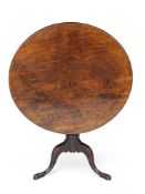 A George III mahogany tripod table