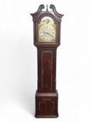 A George III mahogany centre seconds long case clock by Jonas Barber II of Winster (Windermere)