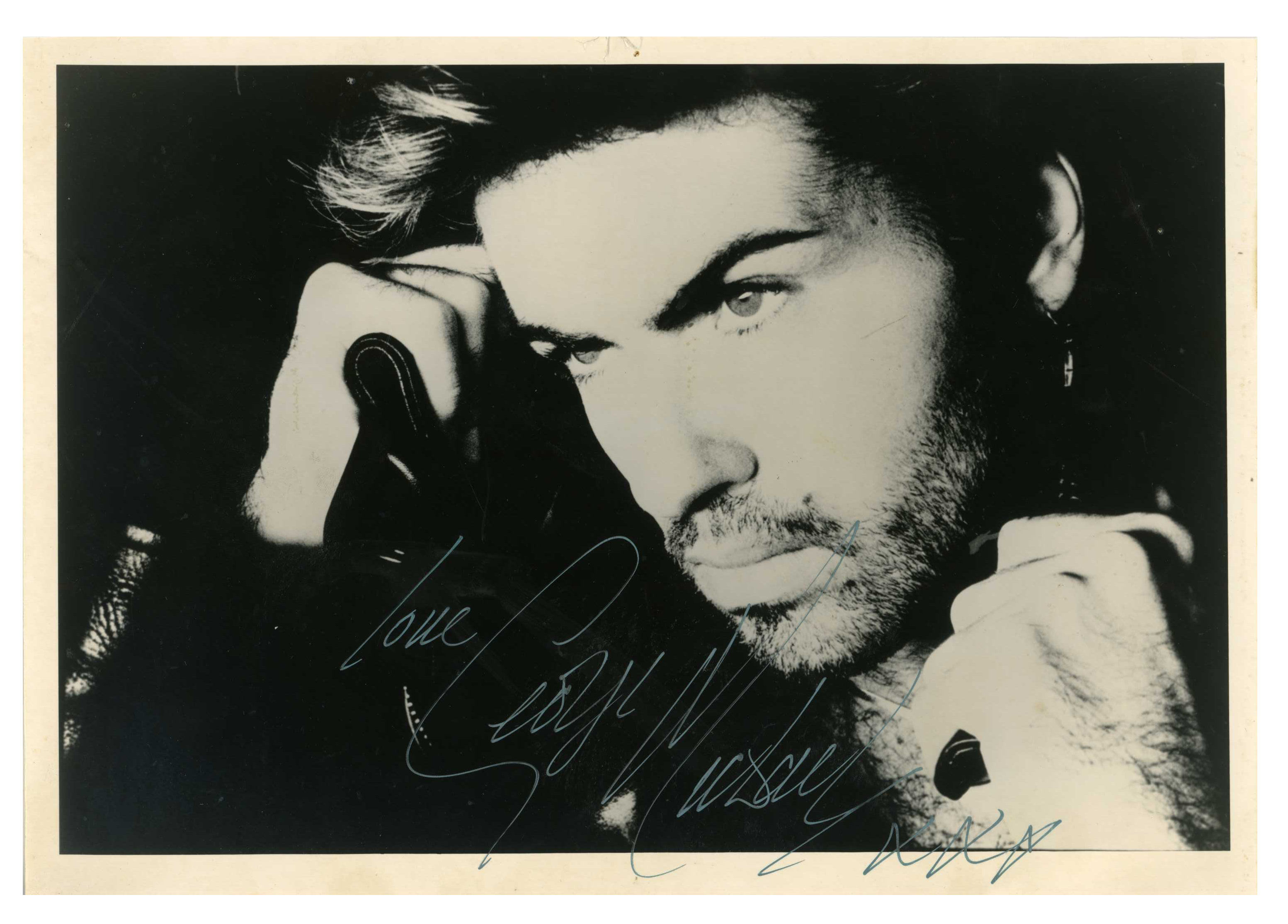 George Michael 1990s Autographed Photograph From His Parents Home (UK)