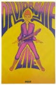 David Bowie Live Ziggy Stardust 1972 RCA Records Tour Promotional Poster (UK)