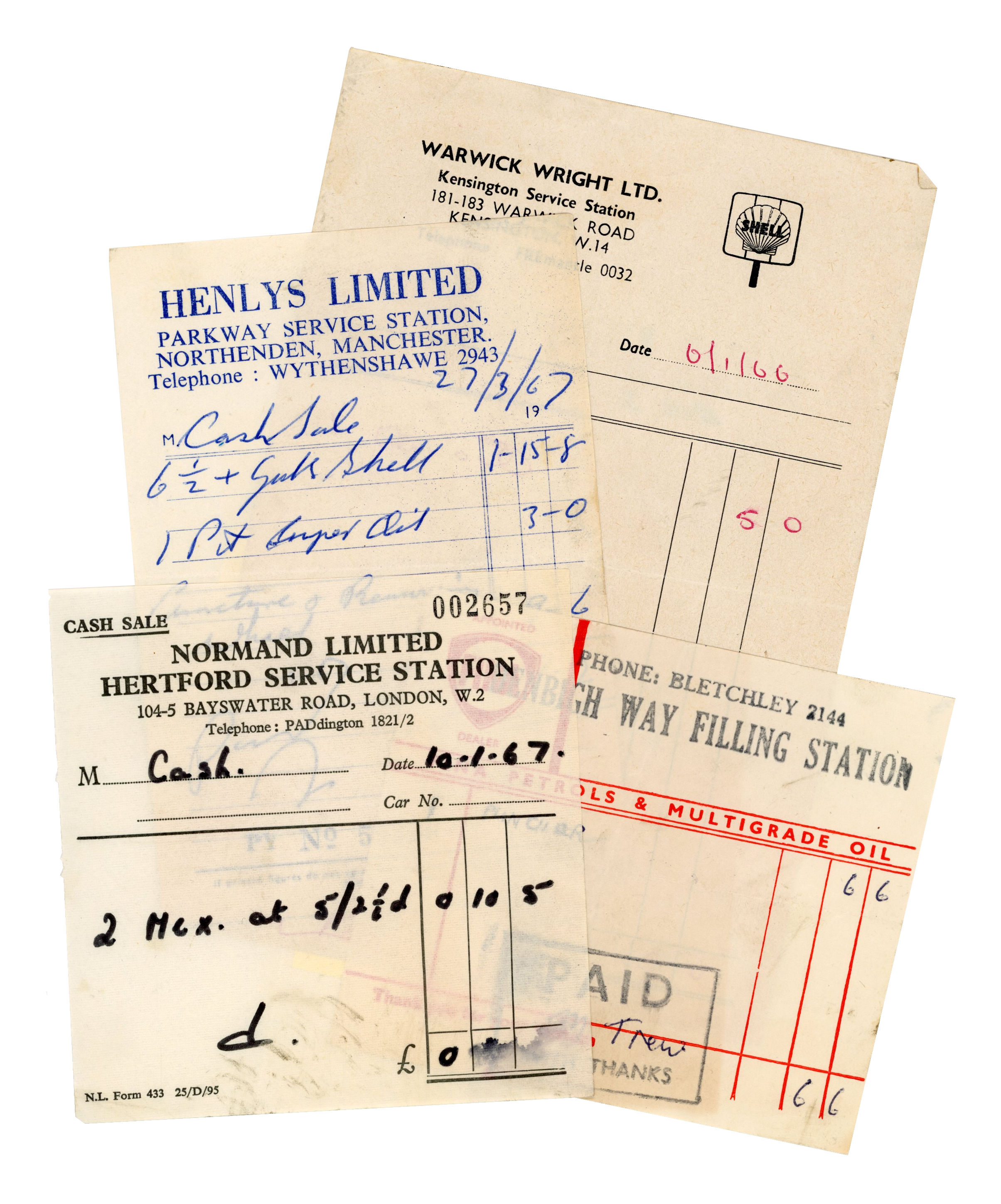 Jimi Hendrix First European Tour 1967 Receipts Collection (UK) - Image 3 of 5