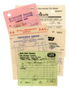 Jimi Hendrix First European Tour 1967 Receipts Collection (UK)