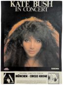Kate Bush 1979 Circus Krone Munich Concert Poster (Germany)