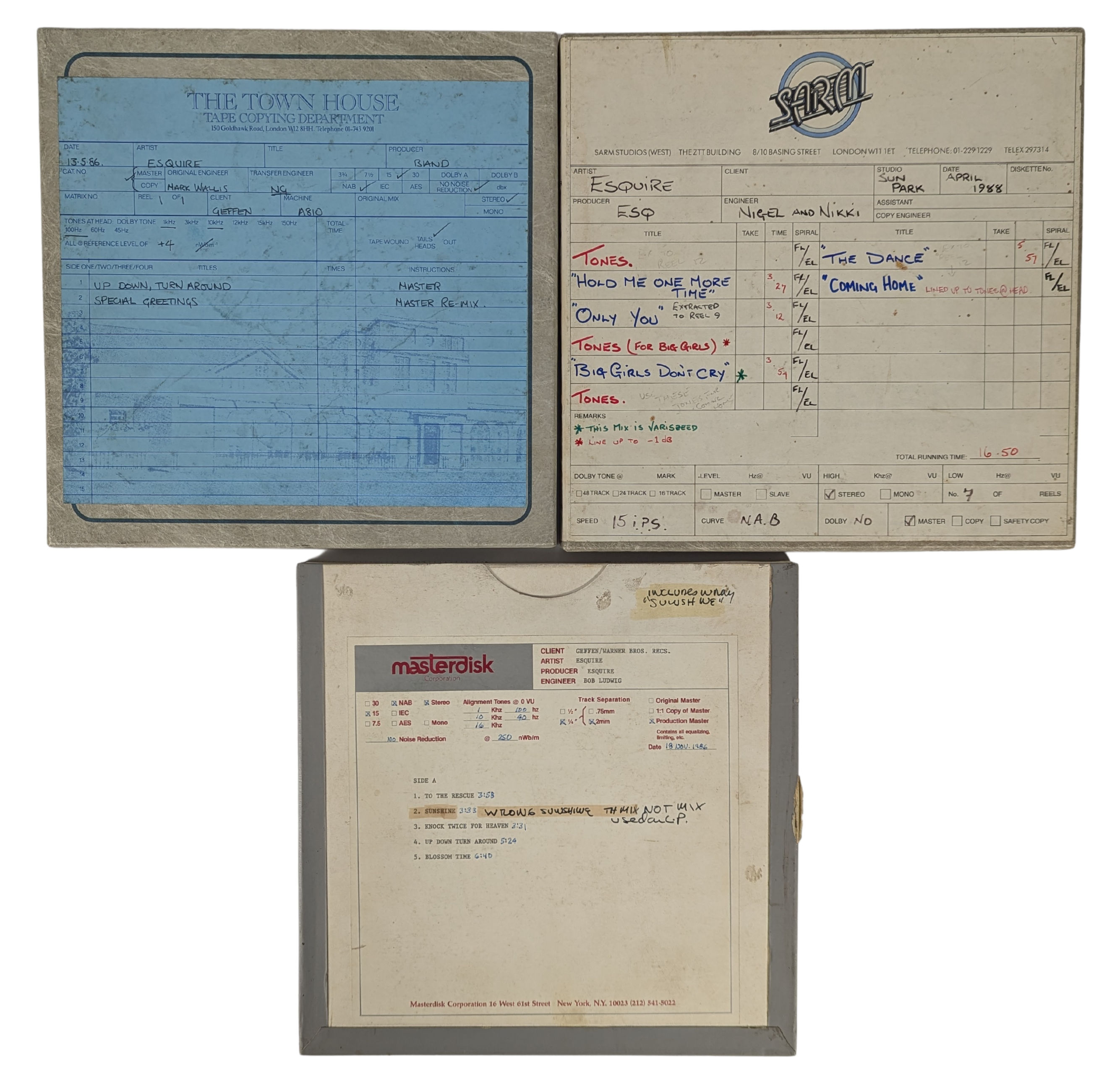 Esquire 1980s Studio Master Tapes (UK)