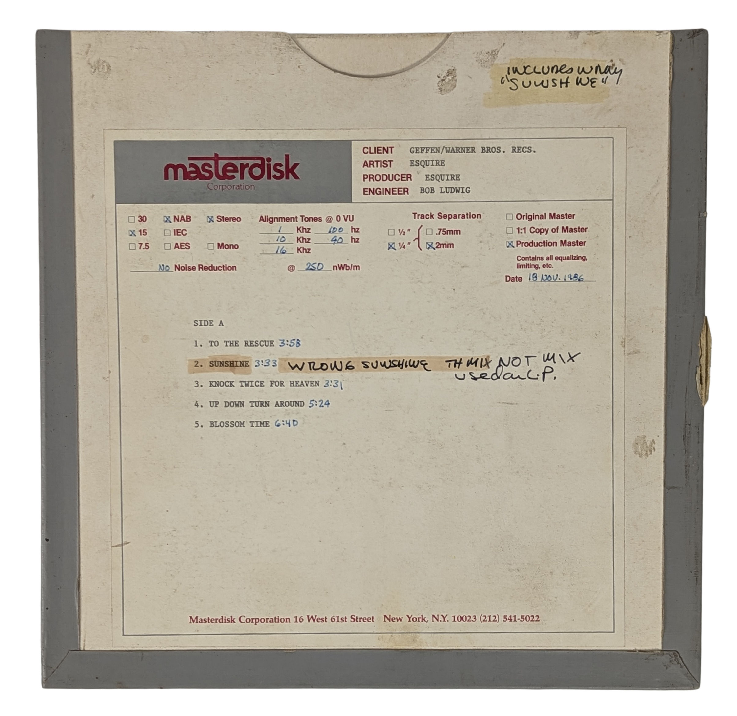 Esquire 1980s Studio Master Tapes (UK) - Image 4 of 5