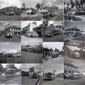 Large quantity (88) of original, b&w NEGATIVES (copyright included) of Singapore trolleybuses (4)