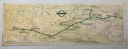 London Transport Underground Metropolitan Line carriage diagram ref:1048/2335M/1000(R). Good overall