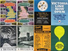 Selection (8) of 1930s-70s double-crown-size TRAVEL POSTERS comprising 1969 