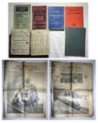 Various railway related publications including Bradshaw guides from 1950 and 1955. Two copies of The