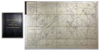 1913 Staffordshire District Railway Clearing House Map (Linen). In very good condition.