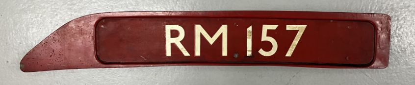 RM 157 bonnet plate ex-used condition. Delivered in November 1959 and entered service from WW in