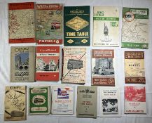 South Central area operators including a 1940s Venture Limited of Basingstoke timetable. Timetable