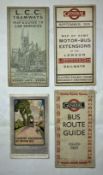 General and LCC Tramways maps issued from 1915 to the early 1920s (3). In addition there is a worn