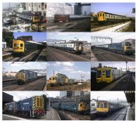 1970-80s colour slides of British Railways blue diesels and DMUs. Approx 770 slides.