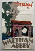 By Tram to Waltham Abbey double-crown size poster with the reference 563-1000-10-6-29 which