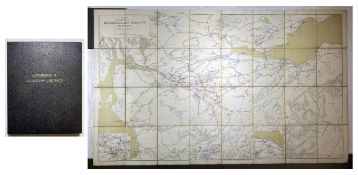 1898 Edinburgh and Glasgow District Railway Clearing House Map (Linen). In very good condition.
