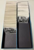 Approx 1000 postcard size black and white photos of buses and coaches covering the whole of the