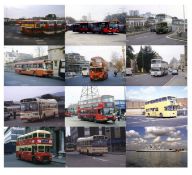 700+ colour slides of transport subjects. Original slides of buses (470+), overseas buses and
