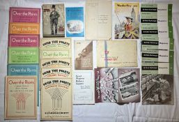 A quantity of railway company publications including Over the Points published by the Southern