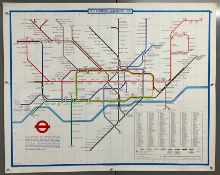 A Paul Garbutt 1970s underground map poster.