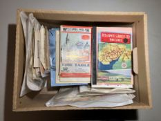 1940s to 1970s Welsh timetable books (62) and leaflets (98). Average to good condition.