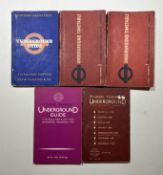 London Transport Underground Guides/Timetables. From 1936 to 1938, 1960 and 1967. All in used
