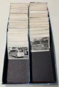 Approx 1000 postcard size black and white photos of buses and coaches covering the whole of the