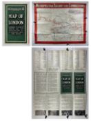 Fold-out Metropolitan Railway Map of London. Published while R H Selbie was general manager. (17x
