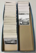 Approx 1000 postcard size black and white photos of buses and coaches covering the whole of the