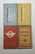 London Transport official timetable books (4) . Well used copies from June 1936 (Red Road Guide),
