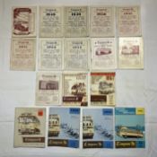 A selection of Timpsons Coach Services timetable booklets issued from 1940 to 1960 (17 issues). In