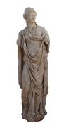 Female Statue in Stone