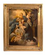 Nativity, oil on copper