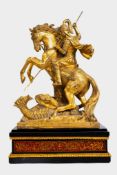 Sculpture of Saint George in bronze