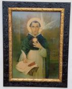 Saint Thomas Aquinas - Oleography of 1890