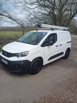 2020 20 PEUGEOT PARTNER PROFESSIONAL L1 BHDI PANEL VAN - 77K MILES - EURO 6 - 3 SEATS