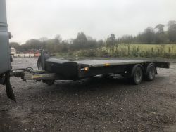 IFOR WILLIAMS LM146 FLATBED BEAVERTAIL TRAILER