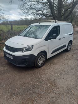 2020 20 PEUGEOT PARTNER PROFESSIONAL L1 BHDI PANEL VAN - 59K MILES - EURO 6 - ROOF RACK