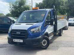 2020 FORD TRANSIT 2.0 ECOBLUE 130PS DROPSIDE WITH TAIL LIFT- 93K MILES