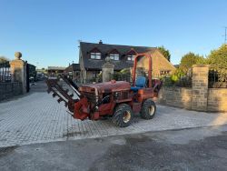 DITCH WITH 350SX DIESEL TRENCHER WITH REAR VIBRATING MOLE PLOUGH - 1584 HOURS