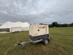 MHM GE-22-SSY 20KVA DIESEL GENERATOR WITH KNOTTS SINGLE AXLE TRAILER