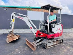 TAKEUCHI TB216 MINI EXCAVATOR*YEAR 2019*C/W 3 BUCKETS/RIPPER*