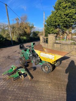 ROUGHNECK HIGH TIP RIDE ON DUMPER - NEW ENGINE FITTED