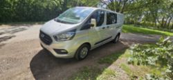 2020 20 FORD TRANSIT CUSTOM 300 TREND EBLUE CREW CAB - 106K MILES - 6 SEATS