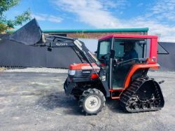 KUBOTA GT21 HALF TRACK TRACTOR -C/W FRONT LOADER AND BUCKET - 1331 HOURS