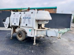2015 ULTRANAZZ STAR SCH 60C SINGLE AXLE CONCRETE PUMP -C/W FPT ENGINE