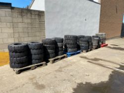 LARGE QUANTITY OF BRAND-NEW FORKLIFT TYRES