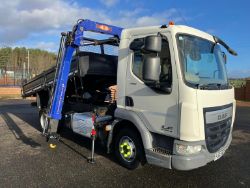 2017 67 DAF LF 45.150 7.5 TON TIPPER HIAB PM 4.CRANE - EURO 6 - 252K MILES