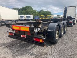 2007 SDC SLIDING SKELLY TRAILER MERCEDES AXLES - GOOD CONDITION - NO VAT