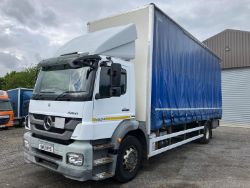 2013 13 MERCEDES-BENZ AXOR ATEGO 1824 18 TON CURTAIN SIDE HCV - 354K K M